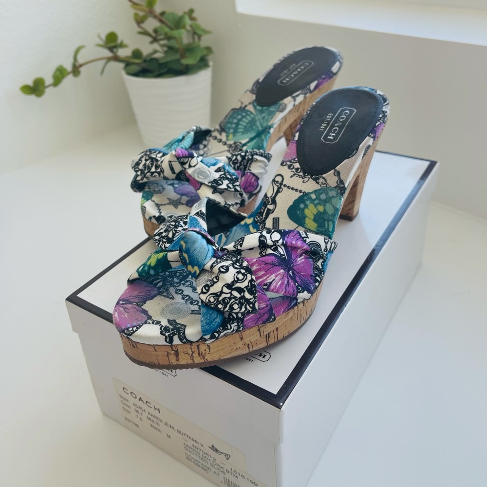 Coach- Butterfly 🦋 Wedge Heels